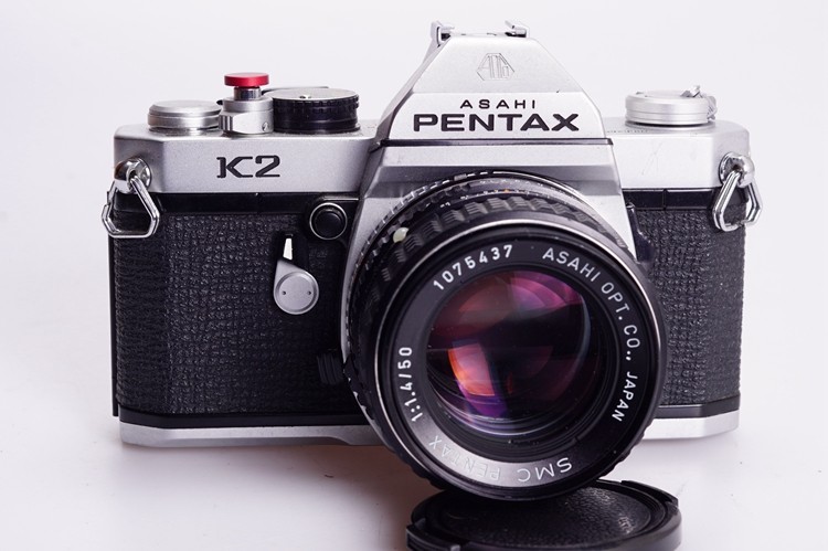 宾得pentax k2 日产 50/1.4 机械胶片单反相机 优于k1000