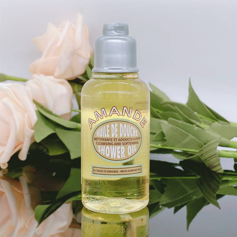 专柜小样 欧舒丹甜扁桃紧致沐浴油35ml 身体甜扁桃紧肤油沐浴露