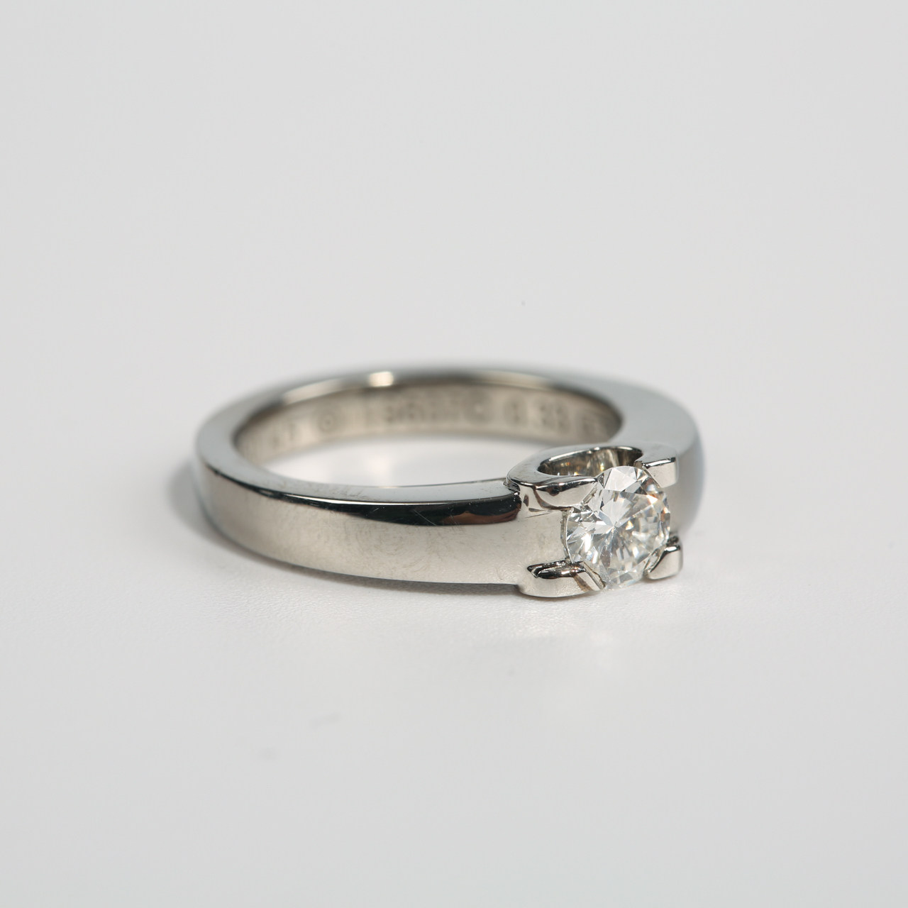 [9.5新]卡地亚cartierpt950铂金女士戒指 6号