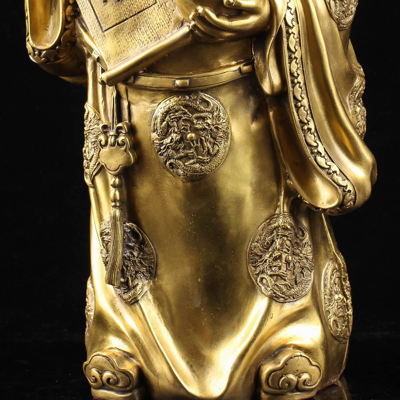 栖真禅寺 文财神铜摆件 8.12kg 招财进宝 佛法加持