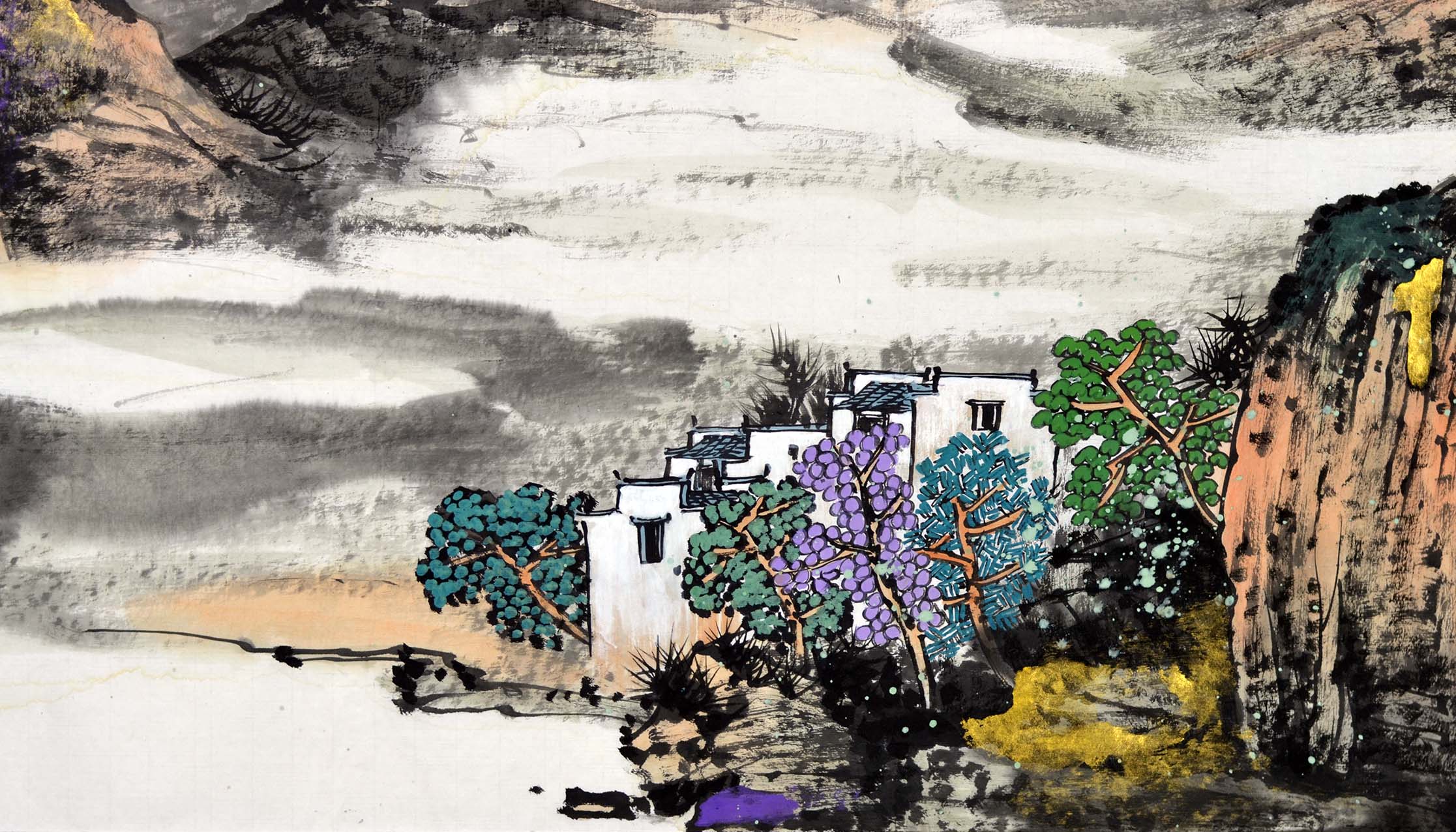 王国锋《徽乡游记》国展入选画家