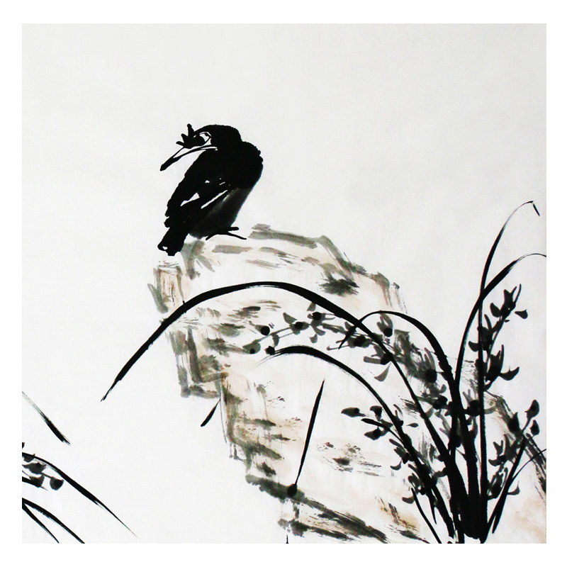 郑正《鸟语花香》 91岁高龄 师从舅父著名国画家萧龙士