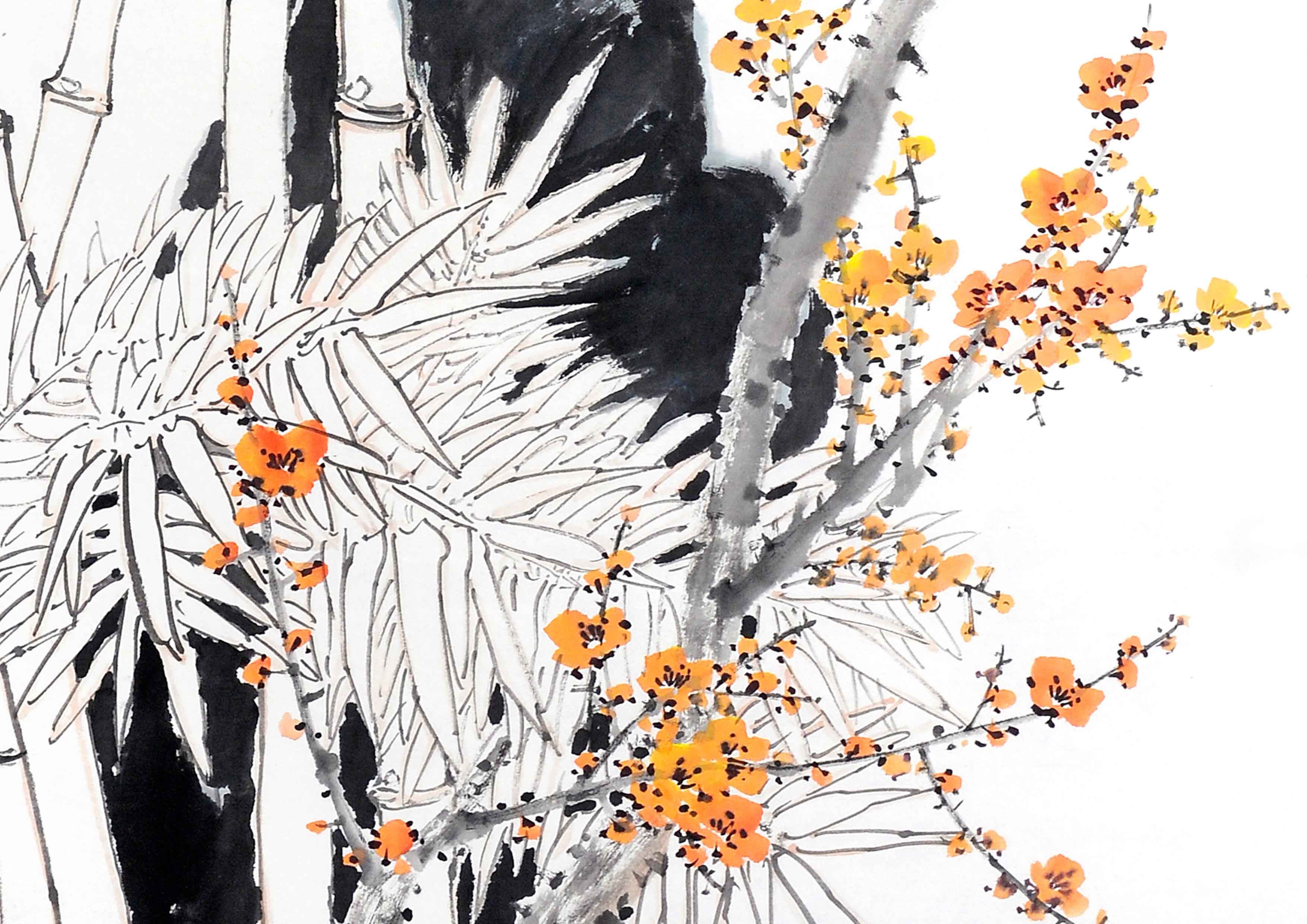 山东美协 李军 《枝头》