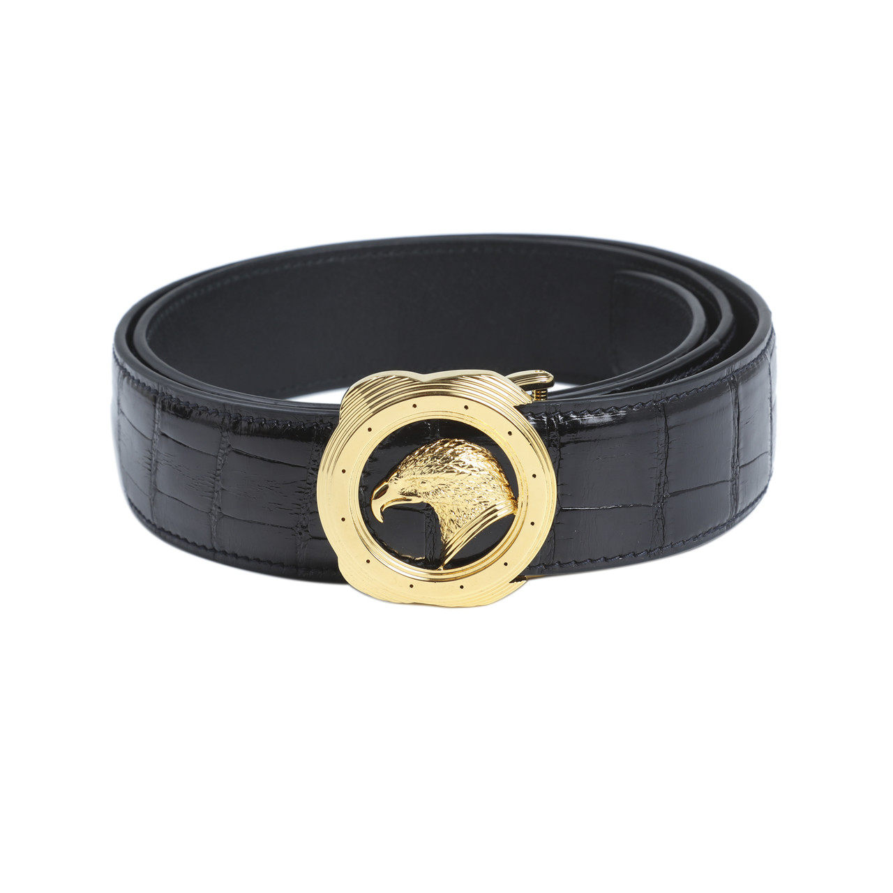 8新]史蒂芬劳.尼治 stefano ricci 外鳄鱼皮 内牛皮男士腰带