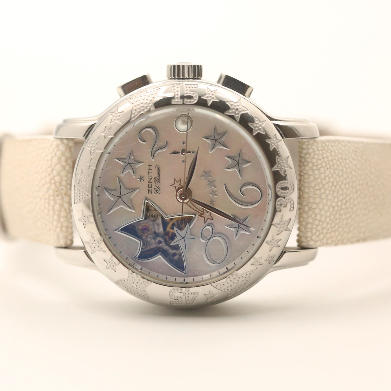 [9.0新]真力时精钢自动机械女表