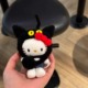 新品小黑猫头套kt包包挂件书包挂饰车钥匙扣装饰新车闺蜜礼物