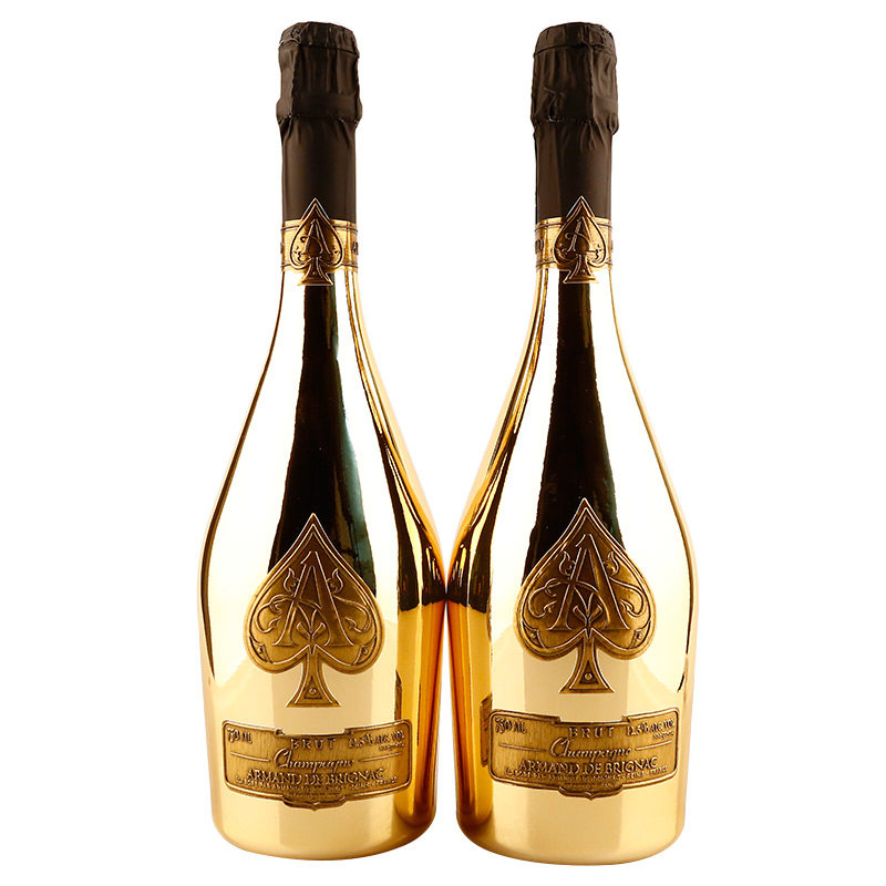 【2瓶】 法国黑桃a香槟(金) champagne armand de brignac