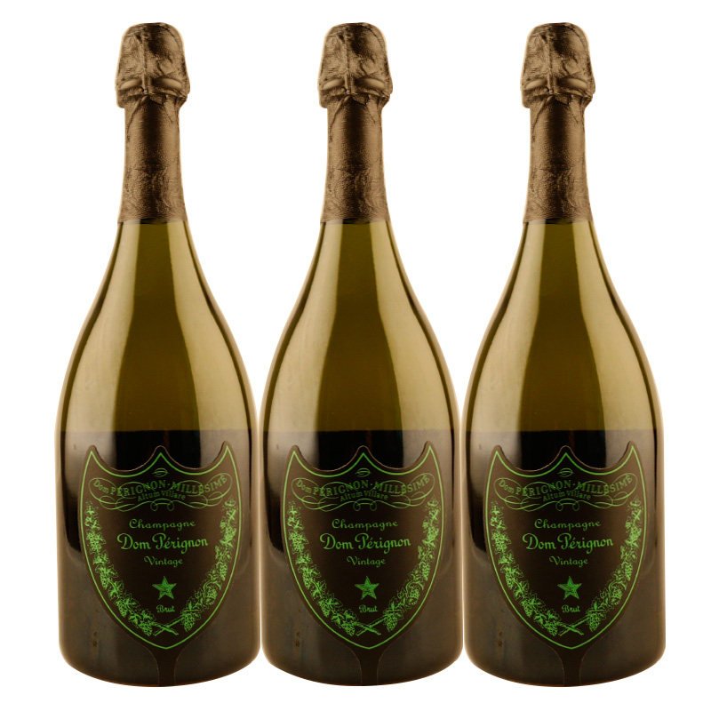 【即刻拍】2006年 唐培里侬香槟王 荧光绿限量版 3瓶