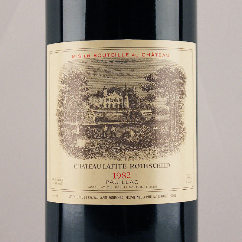 【1瓶】1982年 拉菲古堡干红葡萄酒 chateau lafite rothschild