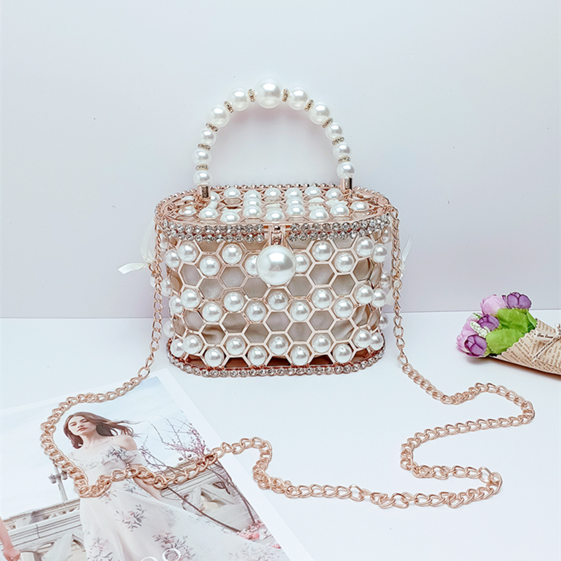 法式小众设计珍珠手提包包女新款时尚