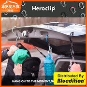 American heroclip mountaineering buckle portable carry hook multi-function keychain outdoor hanging buckle aluminum alloy buckle