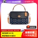 【自营】COACH/蔻驰女经典印花中号翻盖手提单肩斜挎邮差包C4921