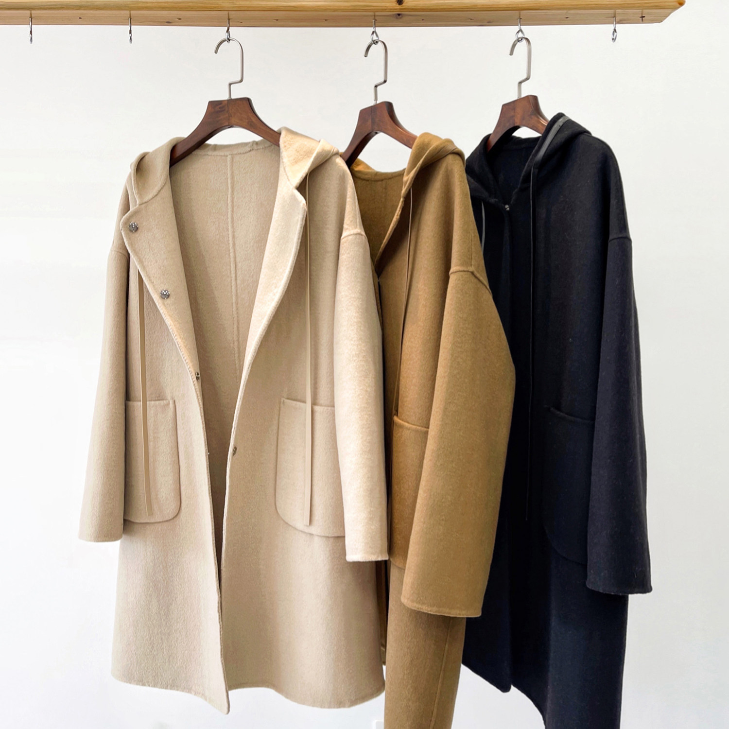 澳洲羊毛大衣女双面绒