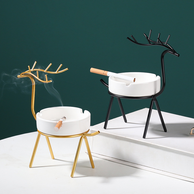 Northern Europe a living room decorate Fawn ashtray Decoration household modern personality Trend originality Office ceramics Ashtrayin the Home accessories , Decoration category - from Buy2taobao.com to provide professional Taobao agent buy service