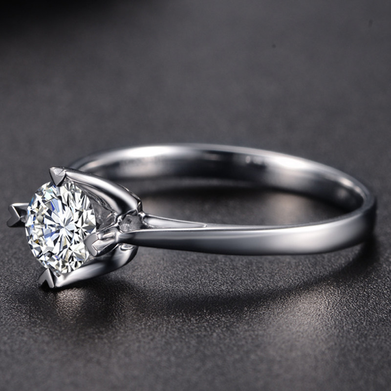 佐卡伊 主石0.5克拉f-g色si净度11号手寸钻石戒指钻戒w00096