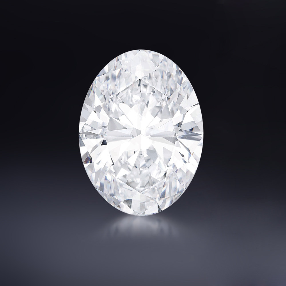 佐卡伊 gia证书0.5克拉e色si1净度椭圆形钻石 gia裸钻无荧光