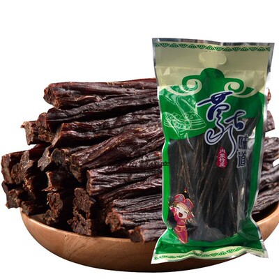 风干牛肉干牛大片正宗内蒙特古产蒙相旺超干长条手撕现烤手工散装
