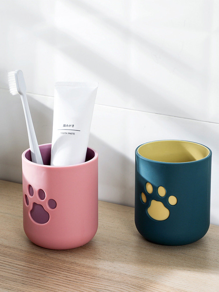 简约网红款洗漱杯家用塑料刷牙杯创意可爱儿童卡通牙缸情侣漱口杯