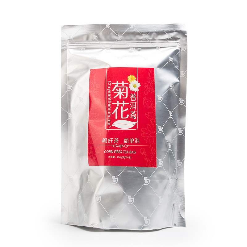 东茶雅韵菊花普洱茶叶原叶三角茶包花