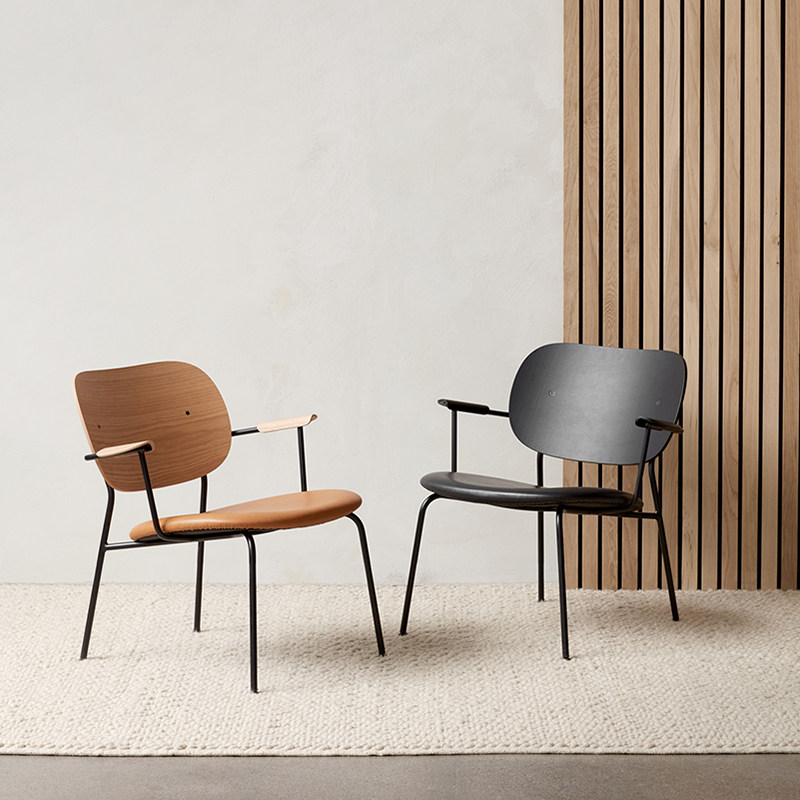 menu co chair 系列实木皮革休闲椅 现代 简约