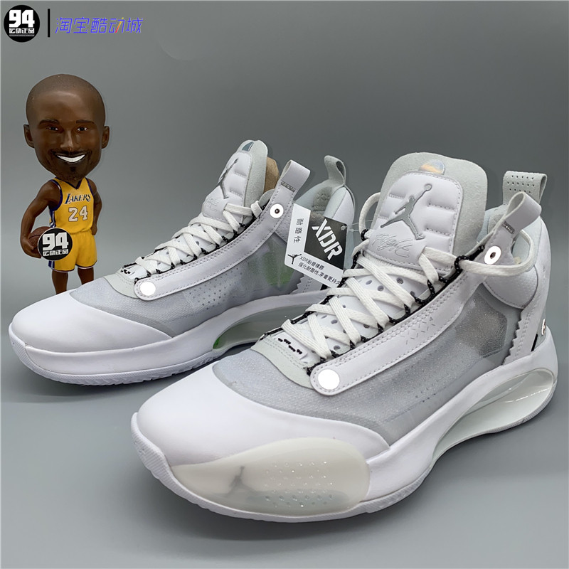 airjordan34aj34low纯白奶白低帮男子实战篮球鞋cu3475100