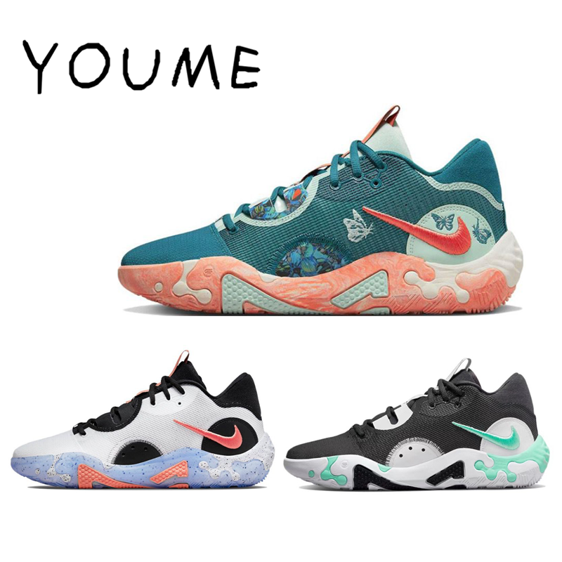 nikepg6ep保罗乔治绿橙情人节低帮减震男子篮球鞋dh8445900