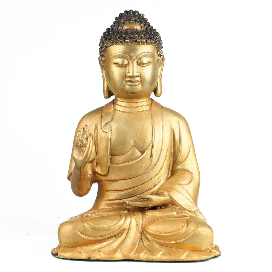 和平寺 铜胎鎏金释迦摩尼佛金身法相 佛法加持