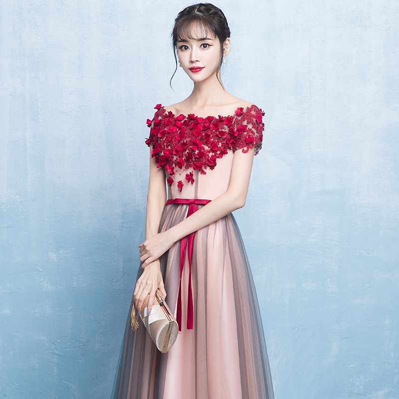 晚会主持人晚礼服裙女大合唱团演出服装轻奢小众高端钢琴演出艺考