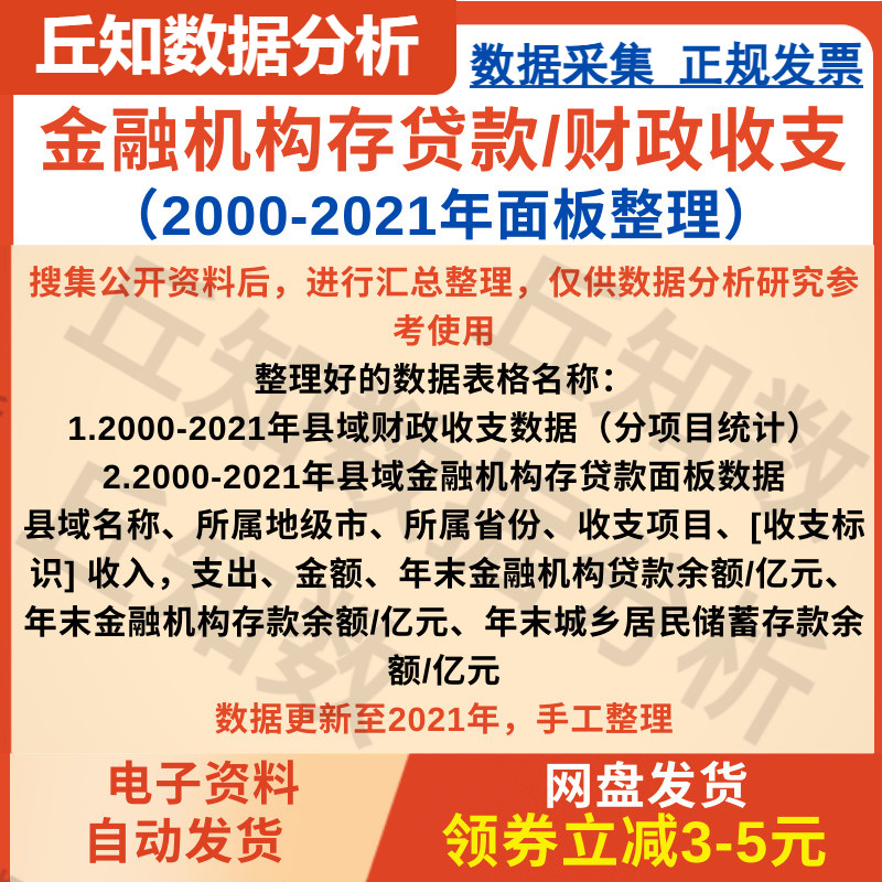 金融机构存贷款/财政收支2021-