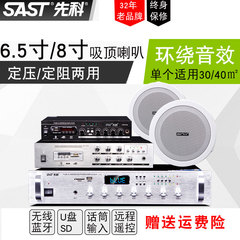 SAST/先科 XD3 吸顶喇叭套装背景吸顶音乐定压功放机吊顶广播音箱