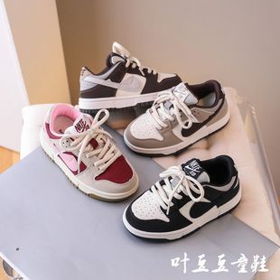 2024秋季新款韩版时尚儿童板鞋百搭款男童滑板鞋女童休闲运动鞋子