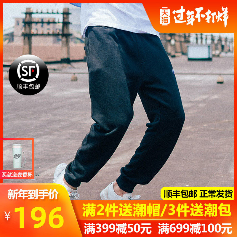 dk_dickies情侣款logo印花卫裤 休闲束口脚口罗纹运动裤潮 dk007066