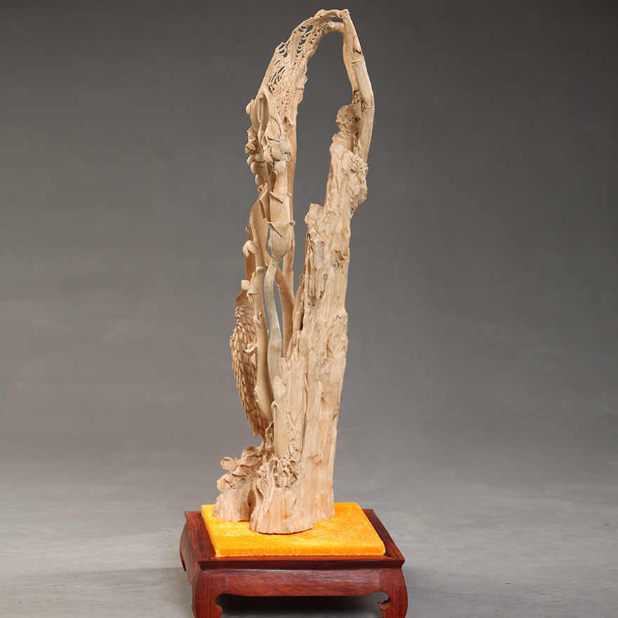 【省级工艺美术大师曾岳辉作品】丰收 珍珠木 3000g