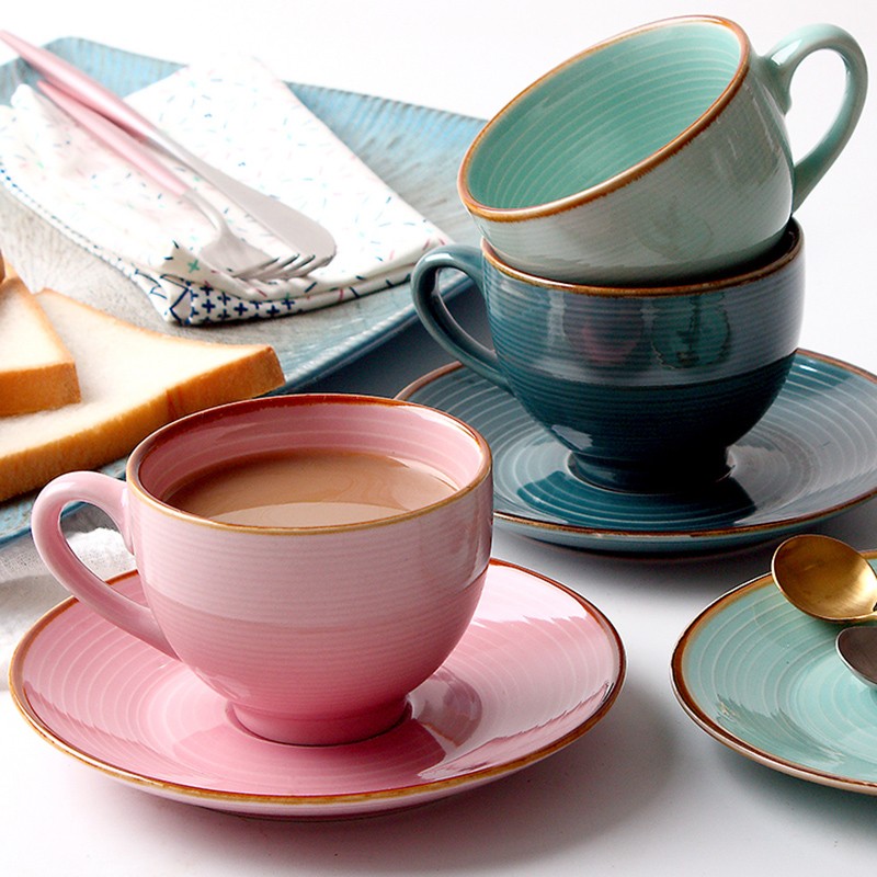 设计师推荐 陶瓷 咖啡杯+碟   套装 超高性价比