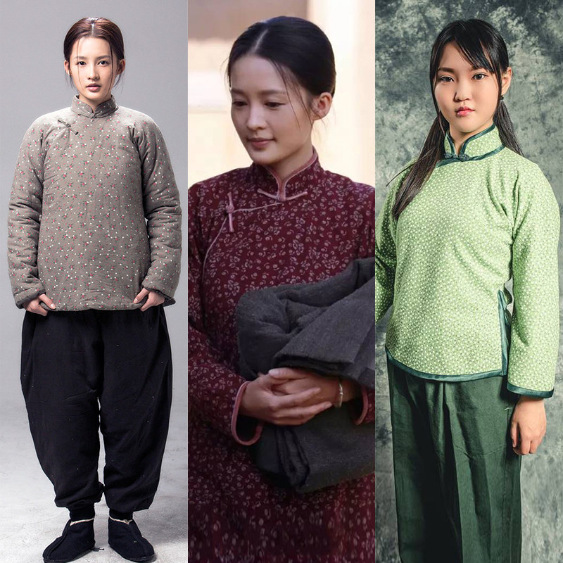 影视古装民国村姑丫鬟古装女农民装棉麻古装群演少奶奶古装秧歌舞