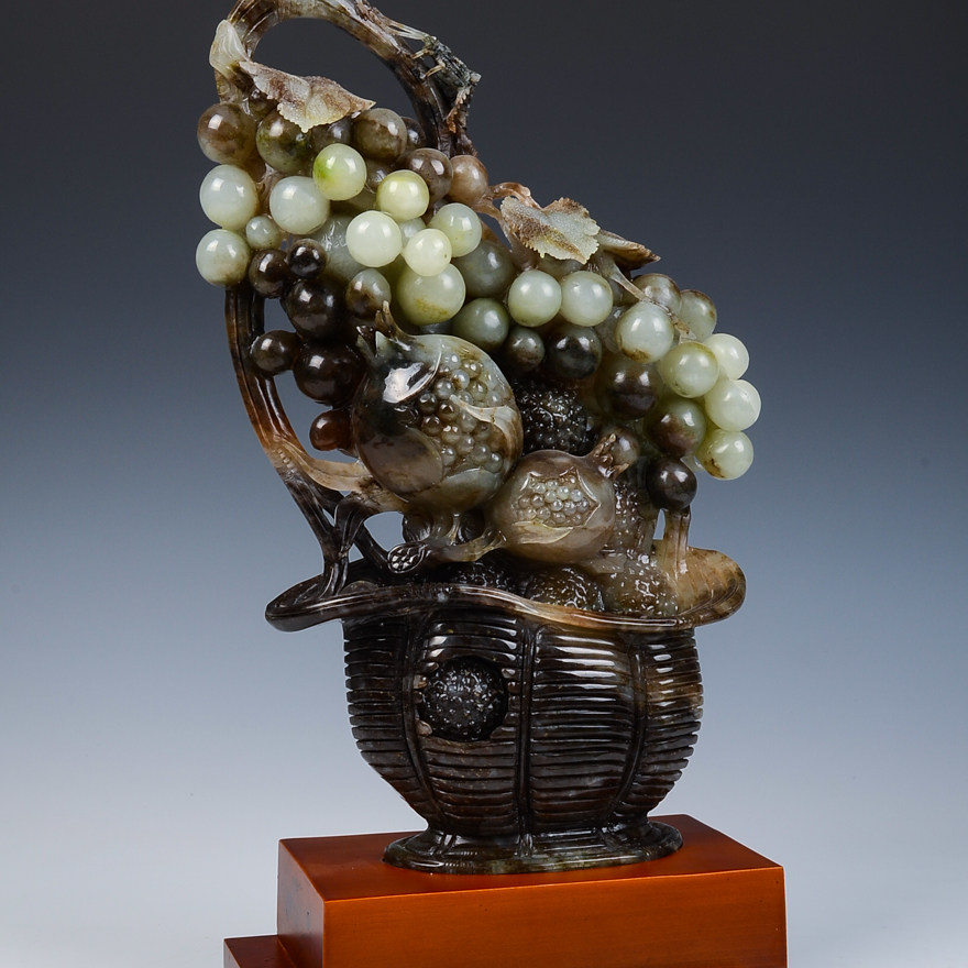 【源头好货-镇平】【多子多福】薛天空玉雕工作室作品独玉摆件