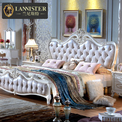 兰尼斯特家具 欧式床 法式田园双人床 实木白色公主床1.8米结婚床