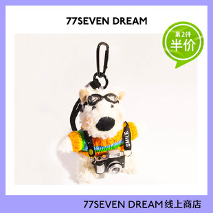 可爱相机西高地毛绒挂件书包包挂饰卡通公仔钥匙扣创意送学生礼物