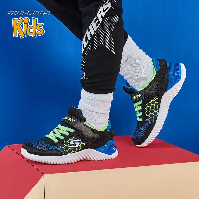 Skechers斯凯奇童鞋男小大童魔术贴休闲鞋儿童运动鞋97757L/BBLM在类目 童鞋/婴儿鞋/亲子鞋, 运动鞋中 - 来自Buy2taobao.com提供专业的淘宝代购服务