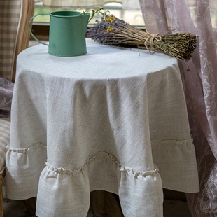 法式棉麻欧式台布北欧ins轻奢长方形桌布茶几布餐桌多用盖巾包邮