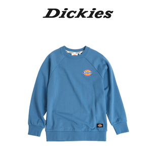 Dickies童装男童女童卫衣24新纯色插肩袖前后印花卫衣儿童卫衣