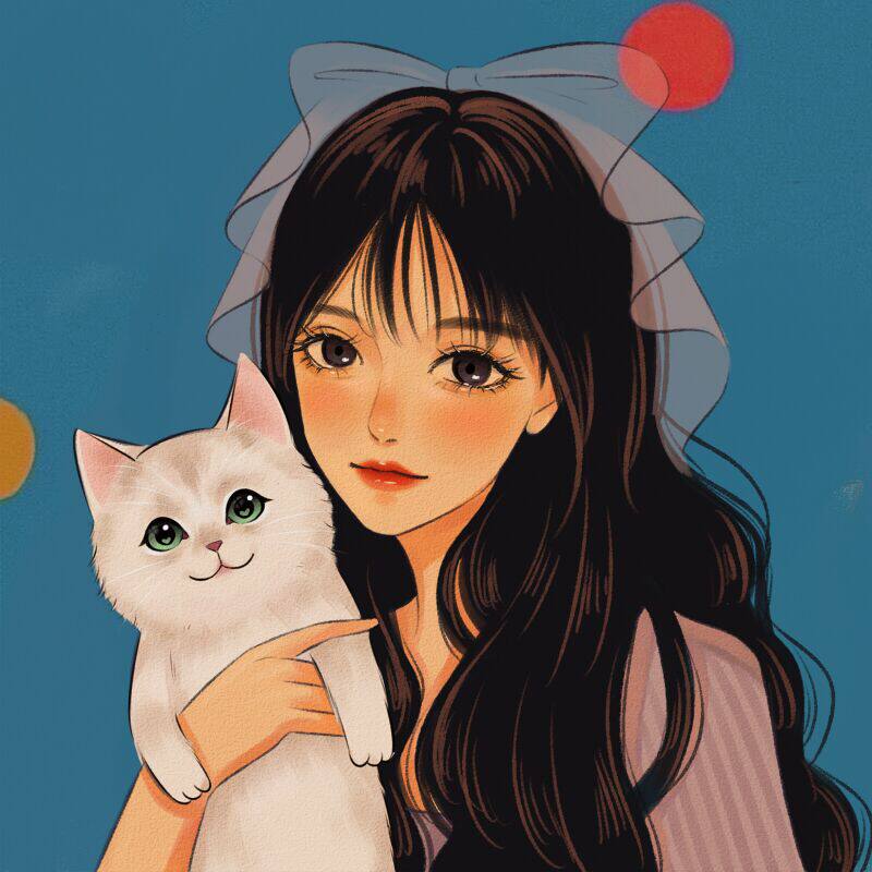 油画风手绘头像设计情侣卡通人物形象照片动漫q版漫画画像定制作