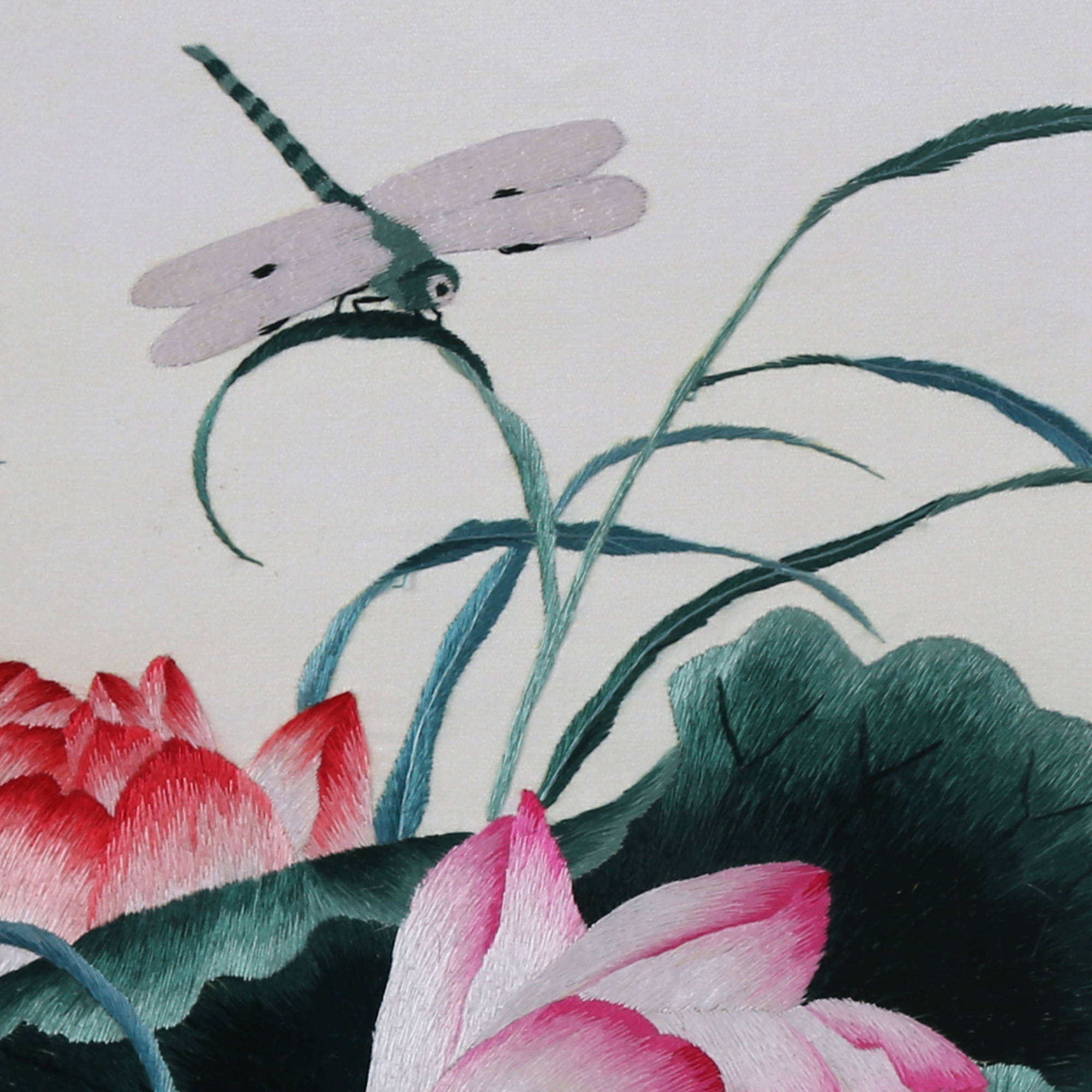 中国刺绣工艺大师 侯玲玲 汴绣荷花图