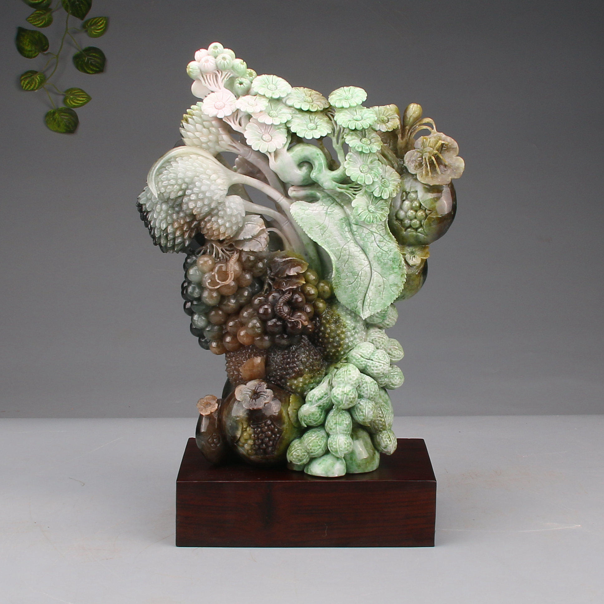 【独山玉摆件】丰硕金秋3.88kg仵海洲作品国家级非遗传承人