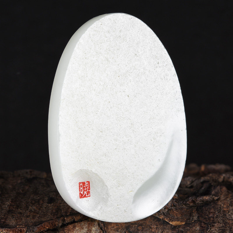 省级玉雕大师时晓印作品 和田玉关公挂件 33.61克*