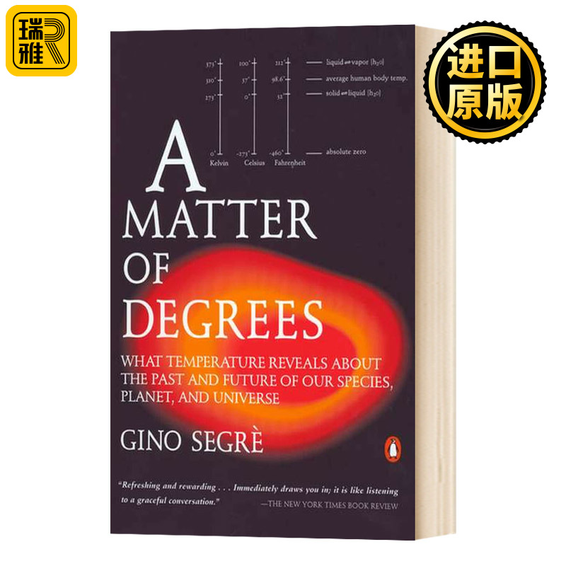 迷人的温度 温度计里的人类、地球和宇宙史 英文原版 A Matter of Degrees 英文版 Gino Segre 全英文版进口原版英语书籍