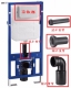 ROCA乐家隐藏式水箱 挂墙墙排马桶配件 加长进水管排污管出水弯管