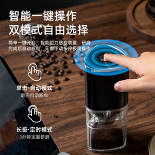 电动咖啡豆研磨机意式手冲家用小型磨豆机全自动便携手摇细腻出粉