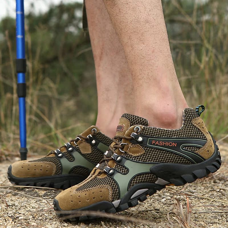 见口 骆驼越野透气登山鞋男徒步户外休闲鞋野外钓鱼网面鞋旅游鞋在类目 户外/登山/野营/旅行用品, 户外鞋袜, 登山鞋/徒步鞋中 - 来自Buy2taobao.com提供专业的淘宝代购服务