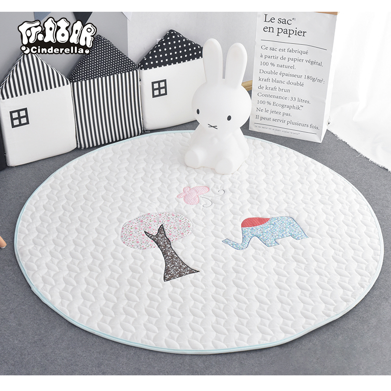 韩式儿童帐篷配套地垫地毯 夹棉绣花垫子宝宝爬行垫防滑脚垫|msdalam kategori rumah Fabrik, Carpet - dari Buy2taobao.com untuk memberikan perkhidmatan ejen Taobao profesional membeli